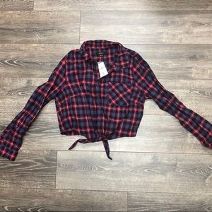 Forever 21 Plaid Crop Top